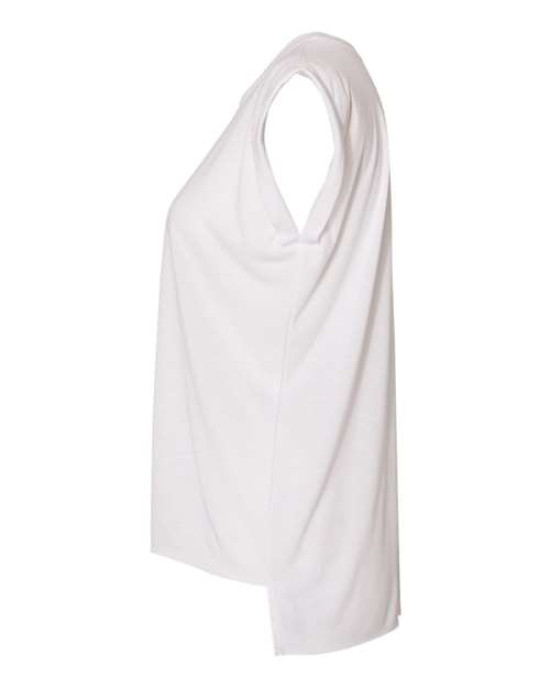 Women’s Flowy Rolled Cuffs Muscle Tee