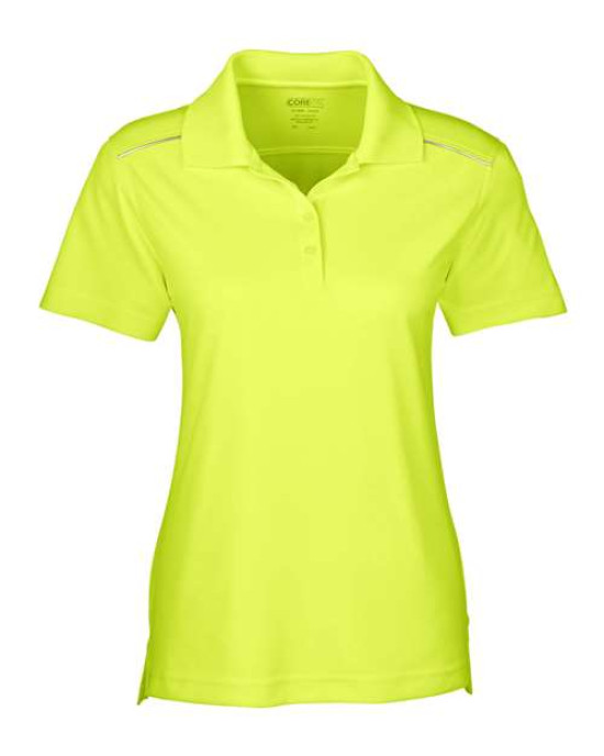 Women's Radiant Performance Piqué Polo with Reflective Piping