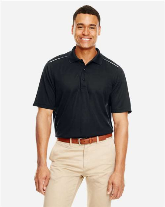Men's Radiant Performance Piqué Polo with Reflective Piping