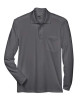 Men's Pinnacle Performance Long Sleeve Piqué Polo with Pocket