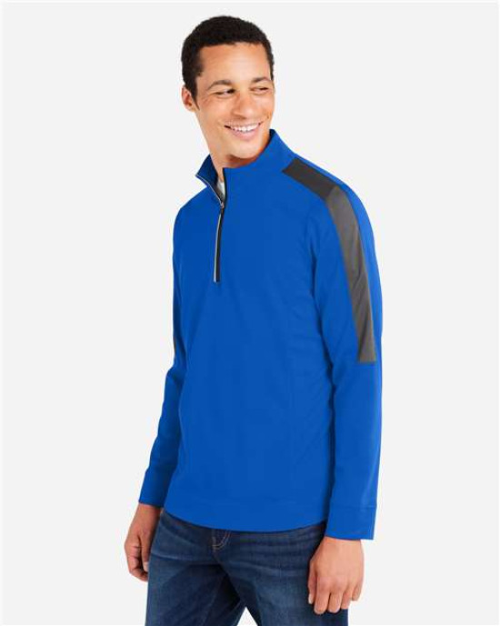 Men's Market Snag Protect Mesh Colorblock Quarter-Zip Pullover