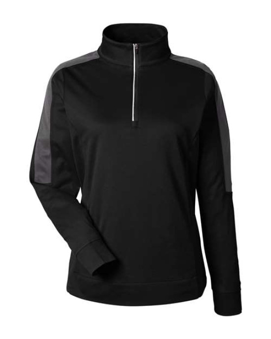 Women's Market Snag Protect Mesh Colorblock Quarter-Zip Pullover
