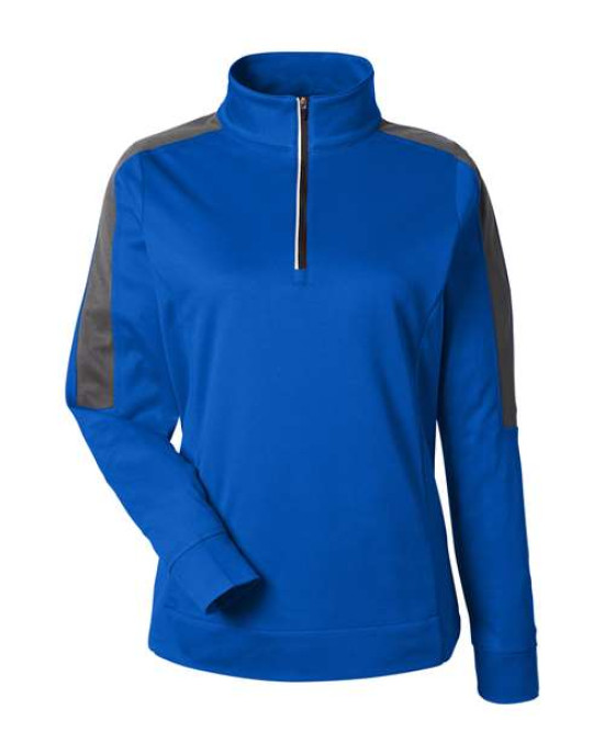 Women's Market Snag Protect Mesh Colorblock Quarter-Zip Pullover