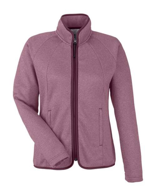 Women's Venture Heathered Stripe Full-Zip