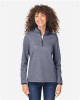 Women's Venture Heathered Stripe Quarter-Zip Pullover