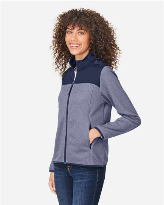 Women's Venture Heathered Stripe Hybrid Jacket