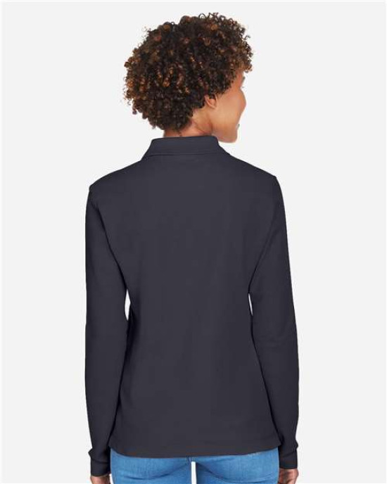 Women's Pima Piqué Long Sleeve Polo
