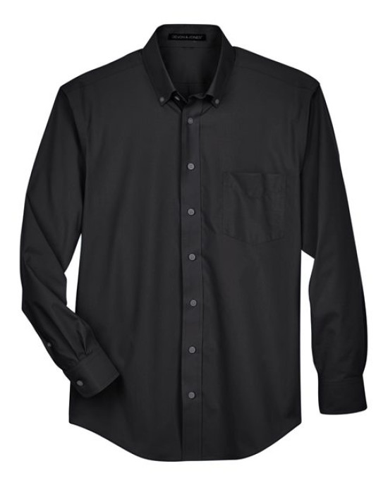Men's Crown Collection® Broadcloth Woven Dress Shirt