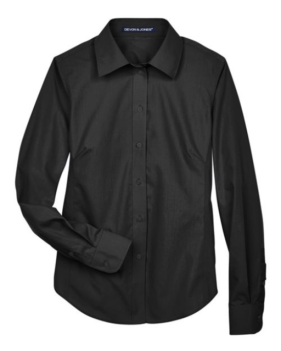 Women's Crown Collection® Broadcloth Woven Dress Shirt