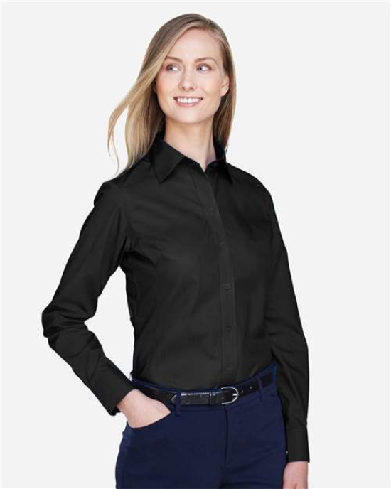 Women's Crown Collection® Broadcloth Woven Dress Shirt