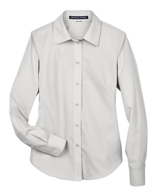 Women's Crown Collection® Broadcloth Woven Dress Shirt