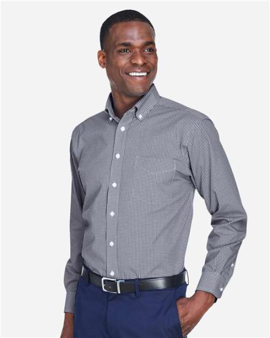 Men's Crown Collection® Gingham Check Woven Dress Shirt
