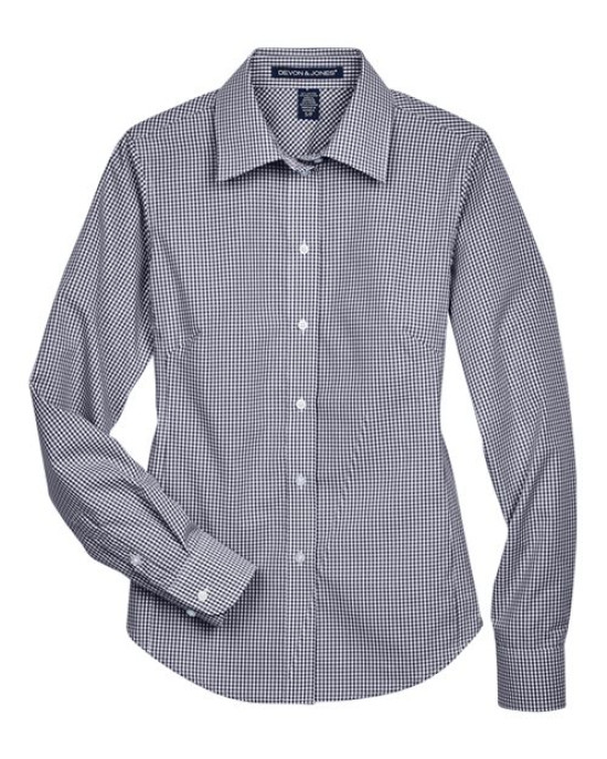 Women's Crown Collection® Gingham Check Woven Dress Shirt