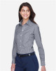 Women's Crown Collection® Gingham Check Woven Dress Shirt