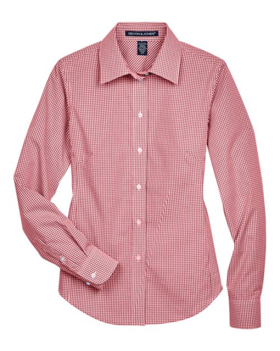 Women's Crown Collection® Gingham Check Woven Dress Shirt