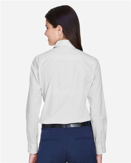 Women's Crown Collection® Gingham Check Woven Dress Shirt