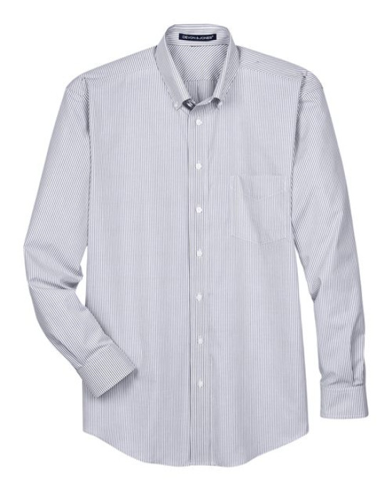 Men's Crown Collection® Banker Stripe Woven Dress Shirt
