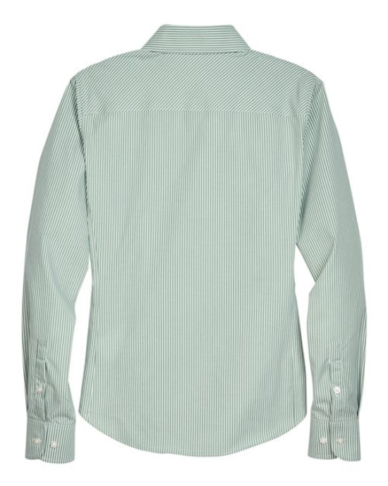 Women's Crown Collection® Banker Stripe Woven Dress Shirt