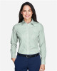 Women's Crown Collection® Banker Stripe Woven Dress Shirt