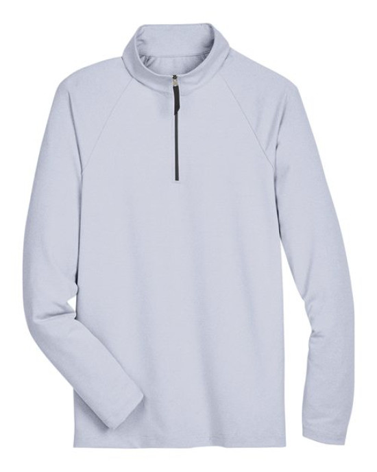 Men's CrownLux Performance® Clubhouse Micro-Stripe Quarter-Zip Pullover