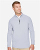 Men's CrownLux Performance® Clubhouse Micro-Stripe Quarter-Zip Pullover