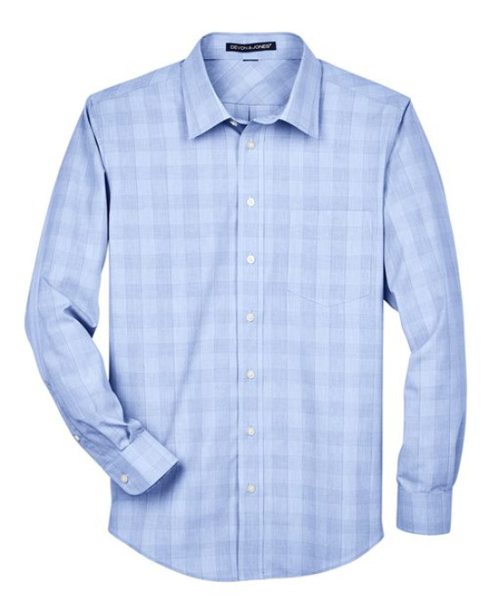 Men's Crown Collection® Glen Plaid Woven Dress Shirt