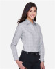 Women's Crown Collection® Glen Plaid Woven Dress Shirt