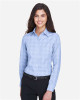 Women's Crown Collection® Glen Plaid Woven Dress Shirt