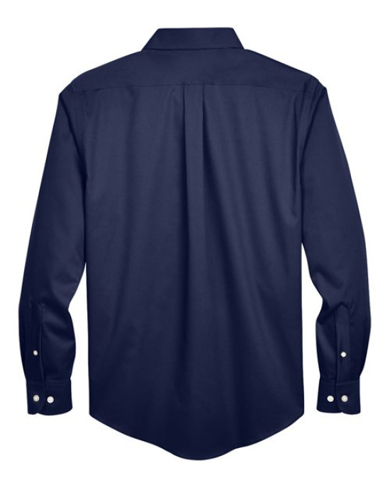 Men's Tall Crown Collection® Solid Stretch Twill Woven Dress Shirt