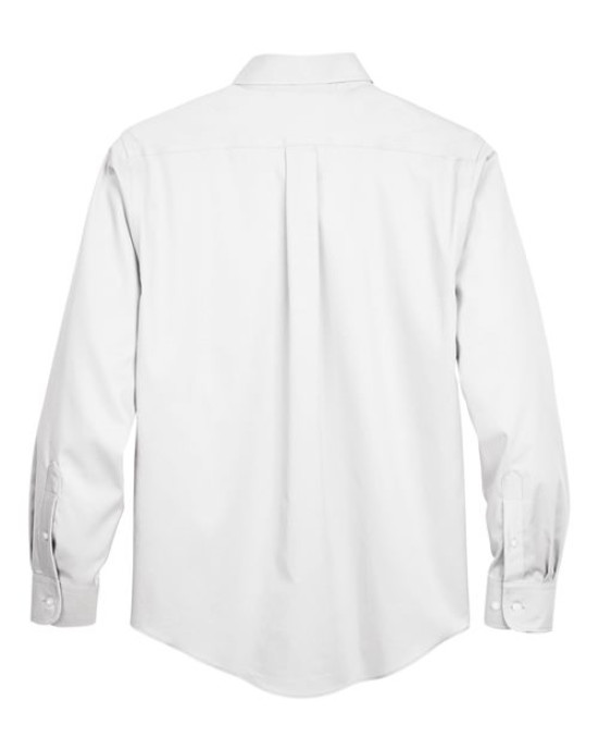 Men's Tall Crown Collection® Solid Stretch Twill Woven Dress Shirt