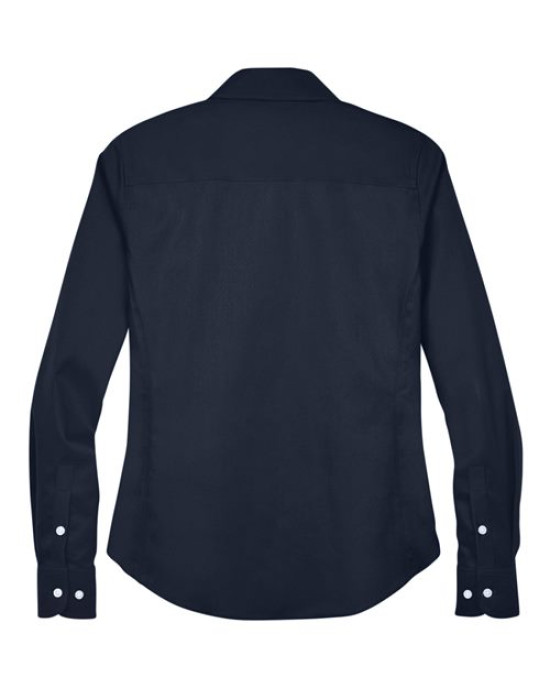 Women's Crown Collection® Solid Stretch Twill Woven Dress Shirt