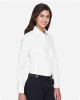 Women's Crown Collection® Solid Stretch Twill Woven Dress Shirt