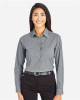 Women's CrownLux Performance® Tonal Mini Check Woven Dress Shirt