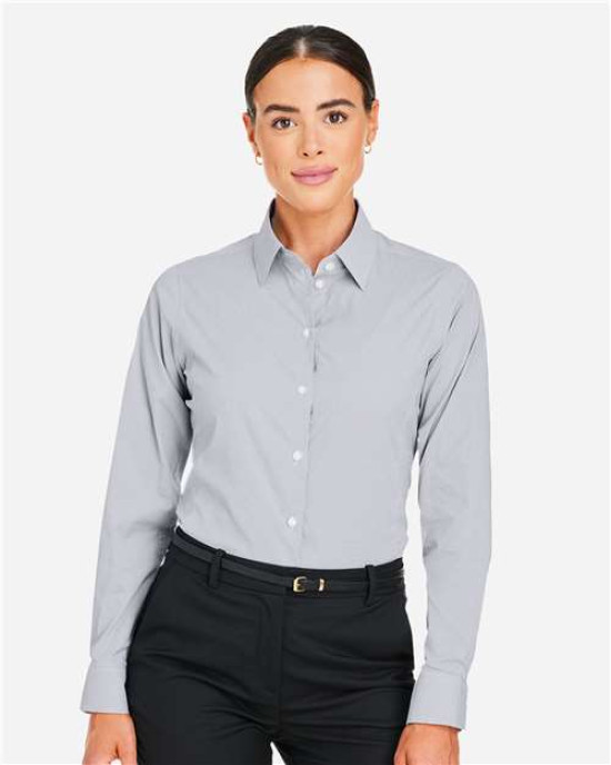 Women's CrownLux Performance® Microstripe Dress Shirt