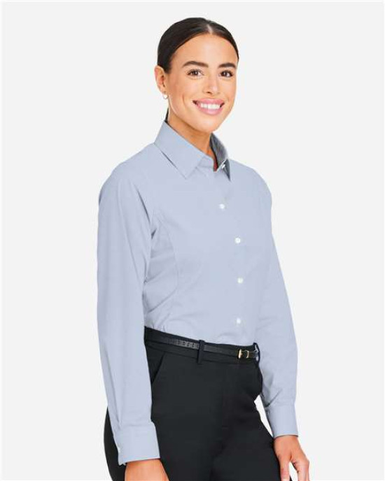 Women's CrownLux Performance® Microstripe Dress Shirt