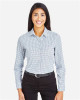 Women's CrownLux Performance® Micro Windowpane Woven Dress Shirt