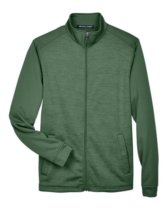 Men's Newbury Colorblock Mélange Fleece Full-Zip jacket