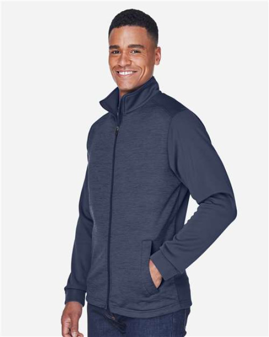 Men's Newbury Colorblock Mélange Fleece Full-Zip jacket