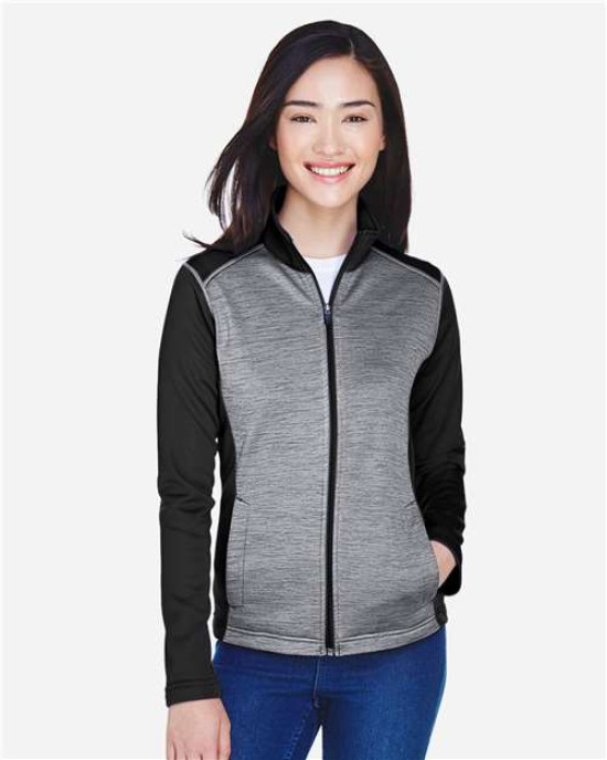 Women's Newbury Colorblock Mélange Fleece Full-Zip Jacket