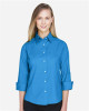 Women's Perfect Fit™ Three-Quarter Sleeve Stretch Poplin Dress Shirt